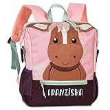 minimutz Personalisierter Kindergarten-Rucksack Pferd mit Name |...